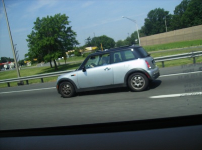 MINI Cooper on the road small
