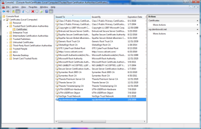 Successful importing into MMC