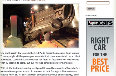Funny ad placement