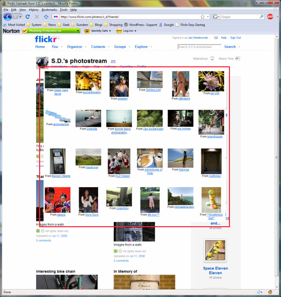 Firefox 3 problem with Flickr